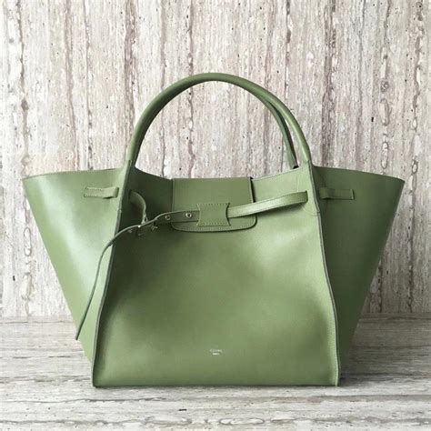 celine tote bag green